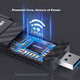 COMFAST CF-952AX Гигабитная двухдиапазонная сетевая карта 5G 1800 МГц для настольного компьютера, с USB 3.0 приемником и передатчиком, обеспечивает проникновение сигнала в стены при работе с ноутбуком. - изображение 3