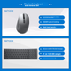 Бездротовий комплект Bluetooth-клавіатури та миші DELL KM7120W для офісу, дому та бізнесу, чорний - изображение 3