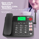 CHINO-E W568 стаціонарний телефон для людей похилого віку з усіма мережами 4G/5G та SIM-карткою, підтримує China Telecom, China Mobile, China Unicom, мережі кабельного телебачення, 4G для домашнього та офісного використання, чорний - зображення 5