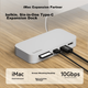 Вигнутий адаптер BELKIN Type-C, док-станція розширення для комп'ютера Apple iMac, зчитувач карт TF/SD на шість входів, портативний USB Ethernet HDMI, сумісний з Thunderbolt, INC011 - изображение 5