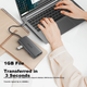 Док-станция Lenovo Type-C, USB-C кардридер, HDMI-адаптер для зеркального отображения экрана 4K60 Гц, адаптер для гигабитного Ethernet-порта, удлинительный кабель-разветвитель, многопортовый USB-конвертер - изображение 5