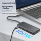 Док-станция Lenovo Type-C, USB-C кардридер, HDMI-адаптер для зеркального отображения экрана 4K60 Гц, адаптер для гигабитного Ethernet-порта, удлинительный кабель-разветвитель, многопортовый USB-конвертер - изображение 2