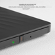 Внешний оптический привод Lenovo 8x, внешний DVD-привод, портативный оптический привод, внешний оптический привод, портативный внешний привод для ноутбука с функцией чтения и записи, черный, DB75-Max - изображение 2
