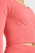 Жіночий кораловий лонгслів UA Train Seamless LS Under Armour MD 1379150-811 - изображение 3