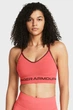 Жіночий спортивний кораловий топ UA Seamless Low Long Bra Under Armour LG 1357719-811 - зображення 1