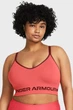 Жіночий спортивний кораловий топ UA Seamless Low Long Bra Under Armour XS 1357719-811 - зображення 2