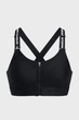 Жіночий чорний топ UA Infinity High Zip 2.0 Bra Under Armour L A-C 1384118-001 - изображение 4