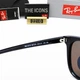 Сонцезахисні окуляри Ray-Ban RB2210 901/31, чорна оправа, чорні лінзи, унісекс - зображення 2