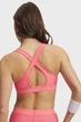 Жіночий рожевий топ Crossback Mid Bra Under Armour SM 1361034-601 - изображение 2