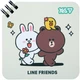 Блокнот Yes Line Friends Butterfly 110х110 мм 80 аркушів у лінію (152192) (5056574470461) - зображення 1