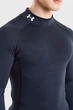 Чоловічий чорний лонгслів UA HG Armour Comp Mock LS Under Armour XXL 1369606-001 - изображение 4
