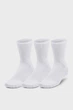 Білі шкарпетки (3 пари) UA 3-Maker Mid-Crew Under Armour XL 1373084-100 - зображення 1