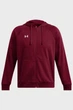 Чоловіче бордове худі UA Rival Fleece FZ Hoodie Under Armour SM 1379767-625 - изображение 4