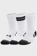 Білі носки (3 пари) UA Perf Tech Nov Under Armour LG 1379515-101 - зображення 1