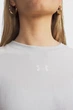 Жіноча світло-сіра футболка UA Rival Boxy Tee Solid Under Armour S 6011064-023 - изображение 3