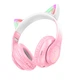 Навушники накладні HOCO W42 Cat Ears BT5.3 Рожевий - зображення 1