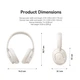 Навушники накладні Baseus Bass BH1 NC Wireless Noise Cancelling White - зображення 5