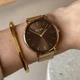 Жіночий Годинник Burker Watches Ruby Коричнево-золотий Сітка - изображение 4