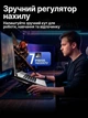 Охлаждающая подставка для ноутбука Hoco GA4 12–17" RGB 2 вентиляторы 7 регулировок наклона USB кулер - изображение 3