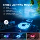 Bluetooth колонка нічник проектор зоряного неба дитячий Wave Atmosphere Speaker KW03 з RGB підсвіткою проектор океану для сну портативна для спальні дитячої з будильником дисплеєм акумулятор 1500 мАг 5Вт BT 5.0 AUX TF карта - зображення 7