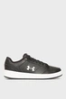 Чоловічі чорні шкіряні снікерси UA Official Under Armour 43 3028486-002 - зображення 1