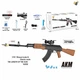 Автомат AK-47 із орбізами на акумуляторі Metr+ G850-2C - зображення 3