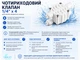 Чотирьохходовий клапан AQUA BRILLIANT для систем зворотнього осмосу - изображение 1