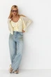 Ажурный кардиган в комплекте с майкой Lurex Желтый One Size (8182) - изображение 3