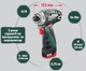 Аккумуляторная дрель-шуруповерт Metabo PowerMaxx BS (600079550)+2АКБ Li-Power (12V 2x2Ah)+зарядное устройство LC 40 +сумка для инструмента - изображение 3