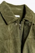 Жіночий бомбер Zara із замшевої тканини Khaki M (4344/655/533) - зображення 7