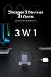 Зарядное устройство UGREEN Nexode Pro 100W, x757, GaN, 3 Port USB 2C1A, PD3.0, QC4.0, сетевое, быстрая зарядка PD/PPS - изображение 4