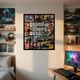 Постер ГТА 5, Большая автокража 5, Grand Thief Auto, GTA 5, плакат для геймера, A3 34×30 см (id1677) - изображение 2