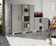 Багатофункціональна шафа пластикова Keter/Kis Armadio Linear Wood Alt 248100 бежева - изображение 2