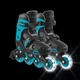 Дитячі роликові ковзани GLOBBER серії GO SKATES LIGHTS аква р.34-37, до 60кг - изображение 6