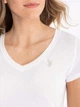 Футболка хлопковая женская U.S. Polo Assn 212120-0H00A(Optic White) XL Белая (786664669516) - изображение 4