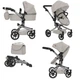 Кукольная коляска-трансформер для кукол 2в1 светло-серая Carrello Fortuna (9695 LIGHT GREY) - изображение 3
