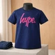Детская синяя футболка для девочки 110-116 см (4-6Y) Hype kids - изображение 1