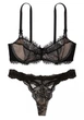 Комплект Wicked Lace Unlined Victoria’s Secret Чорний 36D-M - изображение 1