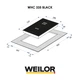 Поверхность стеклокерамическая Domino WEILOR WHC 335 BLACK - изображение 2