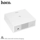 Настольные LED смарт-часы HOCO DCK1 with Qi Charger White |Alarm/Watch/Qi Charger, 10W| Белый - изображение 5