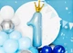Гірлянда з повітряних кульок PartyDeco 200 см Синя 60 шт (5900779175945) - зображення 5