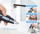 Тример для носа та вух Nose hair trimmer А6 на акумуляторі з USB зарядкою чорний - зображення 5