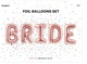 Balon foliowy PartyDeco Bride 280 x 86 cm Różowe złoto (5900779114487) - obraz 1