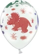 Balony PartyDeco Dinozaury Pastel pure 30 cm Białe 50 szt (5901157492234) - obraz 2