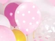 Balony PartyDeco Pastel Kropki Baby 30 cm Różowe 50 szt (5901157492425) - obraz 2