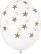 Balony PartyDeco Gwiazdki 30 cm Crystal Clear 50 szt (5902230798878) - obraz 1