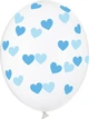 Balony PartyDeco Serduszka 30 cm Crystal Clear 50 szt (5902230798151) - obraz 1
