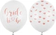Balony PartyDeco Bride to be 30 cm Białe 50 szt (5904555006829) - obraz 1