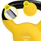 Гиря металлическая Cornix 4 кг с виниловым покрытием XR-0435 Yellow/Black - изображение 5