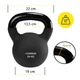 Гиря металлическая Cornix 24 кг с виниловым покрытием XR-0440 Black - изображение 5